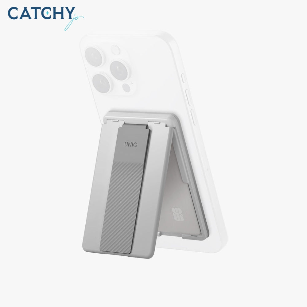 UNIQ Heldro iD Magnetic Card Holder With Grip Band And Stand
