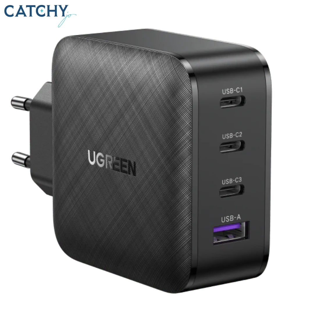 محول شحن UGREEN USB-C بأربعة منافذ (65W)
