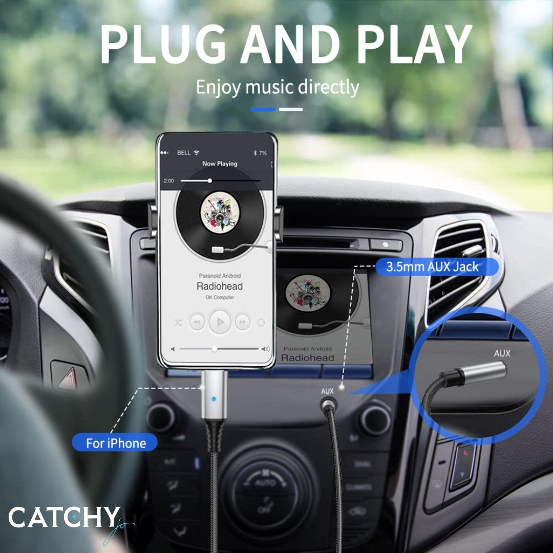 LDNIO LSY82I كابل صوت Lightning إلى مقبس AUX 3.5mm (2M)