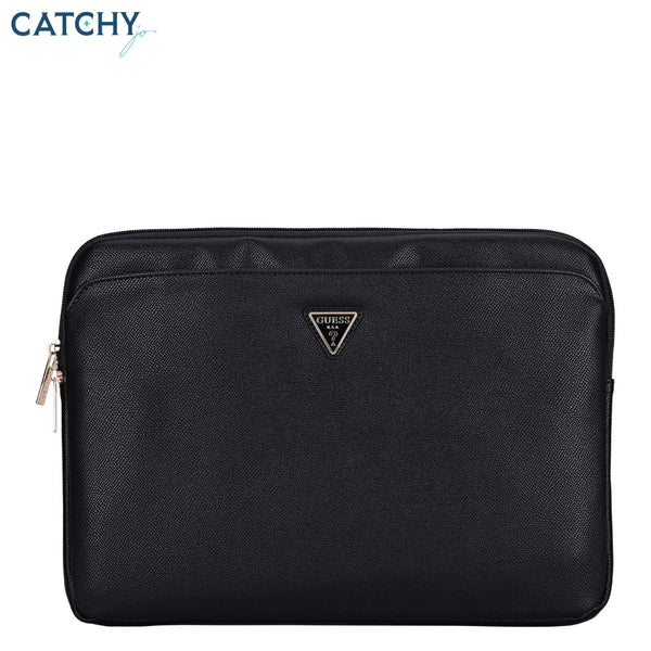 GUESS Grained Triangle Logo Laptop Sleeve 14 inch