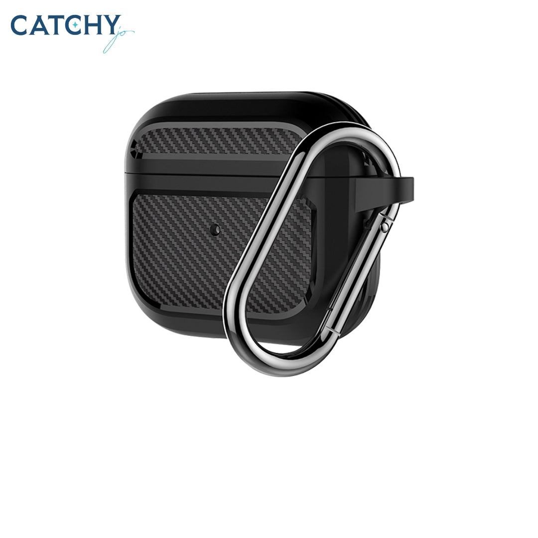 ROCKROSE Virtue حافظة واقية متينة من ألياف الكربون لسماعات AirPods 3