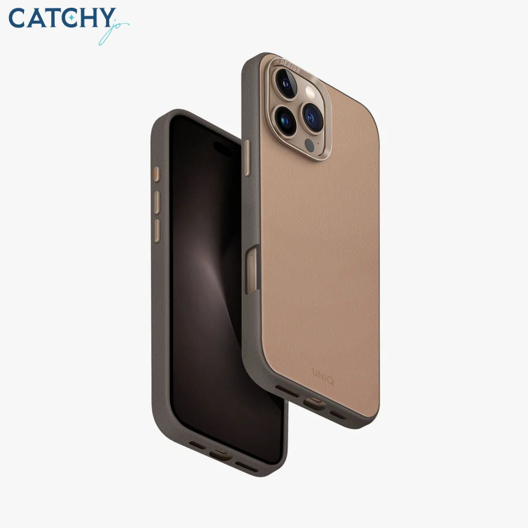 UNIQ iPhone Lyden DS Dual-Tone Premium Leatherette Case | iPhone 16 Pro | iPhone 16 Pro Max | Black | Brown | Yellow UNIQ iPhone Lyden DS Dual-Tone Premium Leatherette Case | iPhone 16 Pro | iPhone 16 Pro Max | Black | Brown | Yellow
