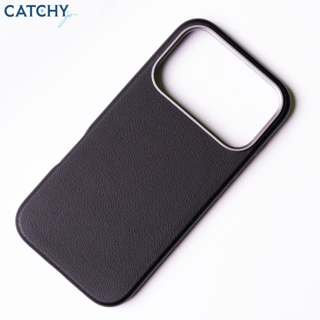 iPhone Plain Luxury Leather Case