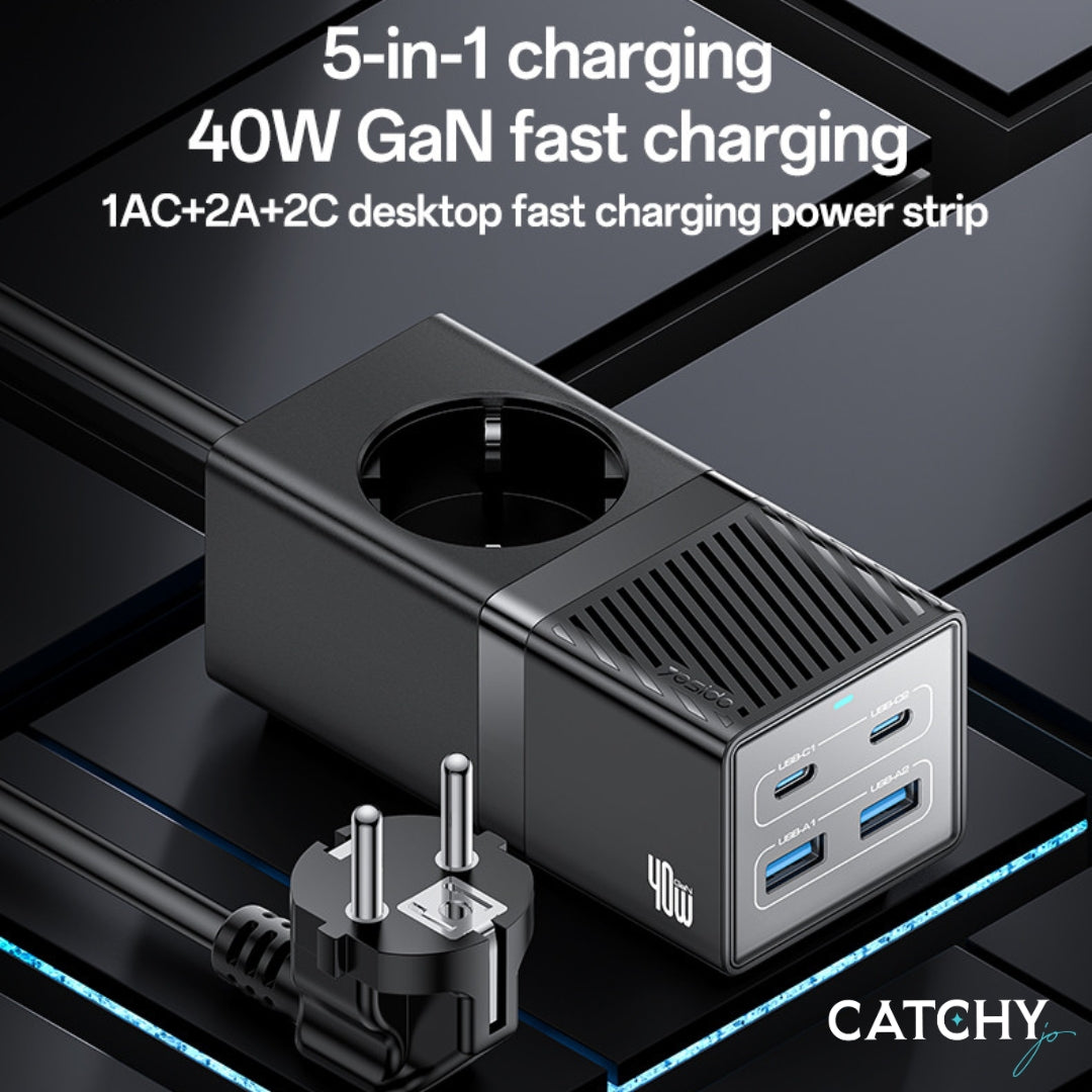YESIDO MC35 5 IN 1 Power Socket