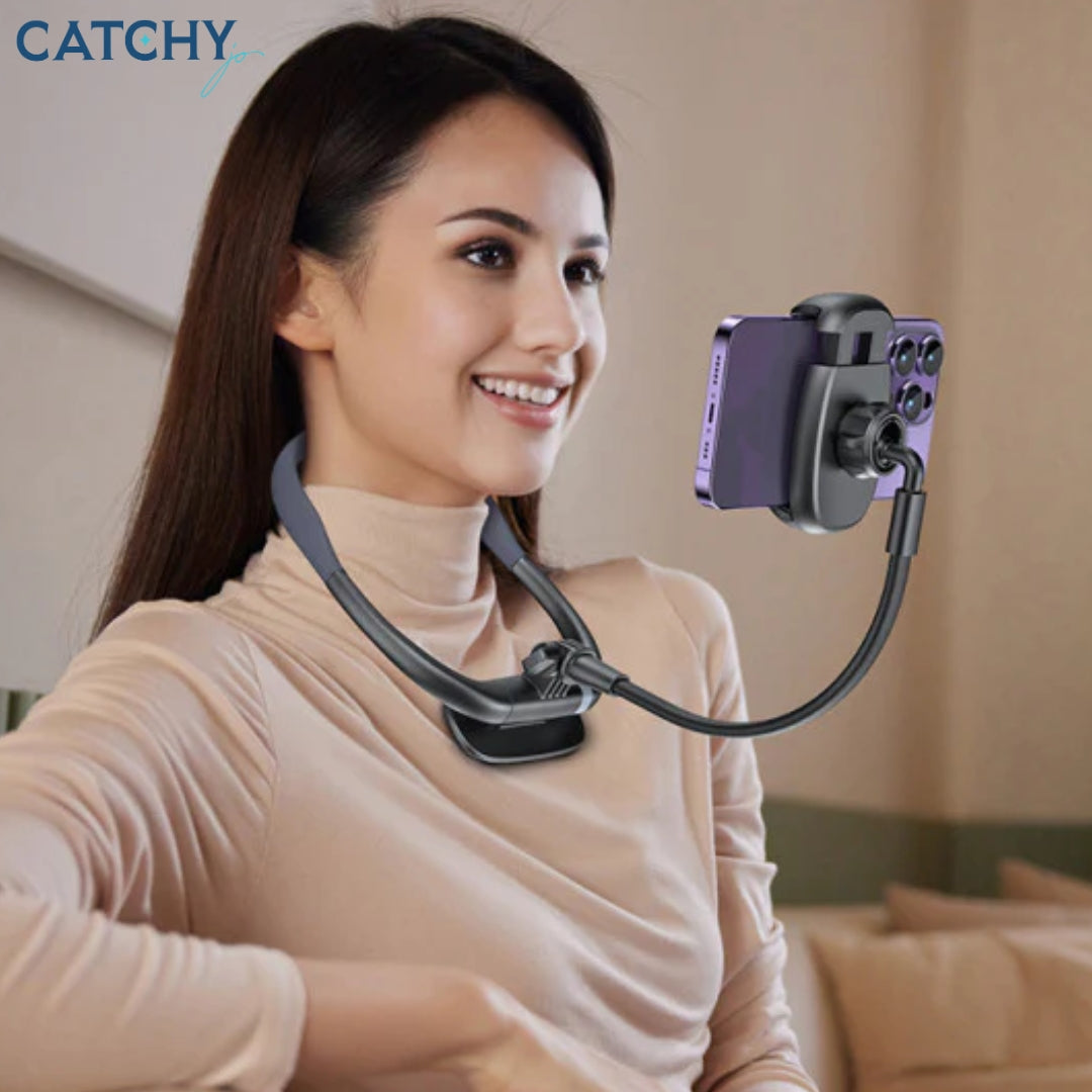 YESIDO C291 Magnetic Silicone Necklace Phone Holder