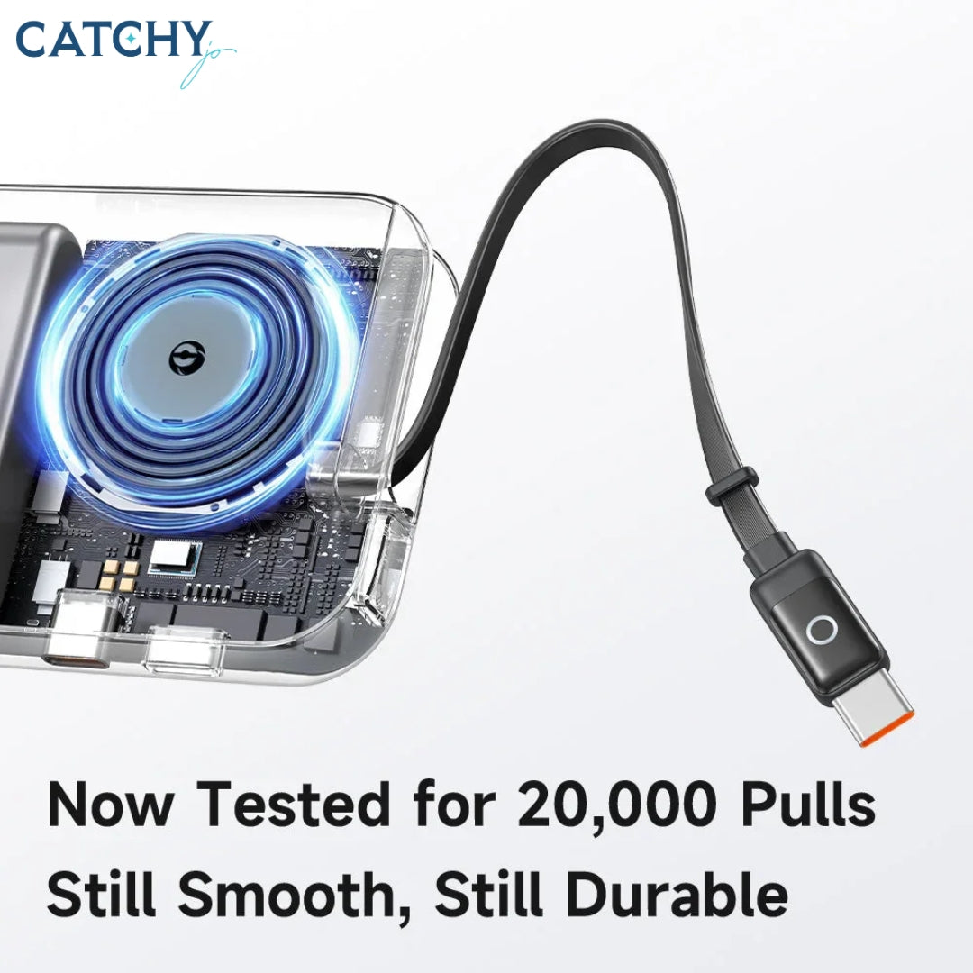 MCDODO FreeGo Fast Power Bank With Built-in Type-C Cable (10000mAh)