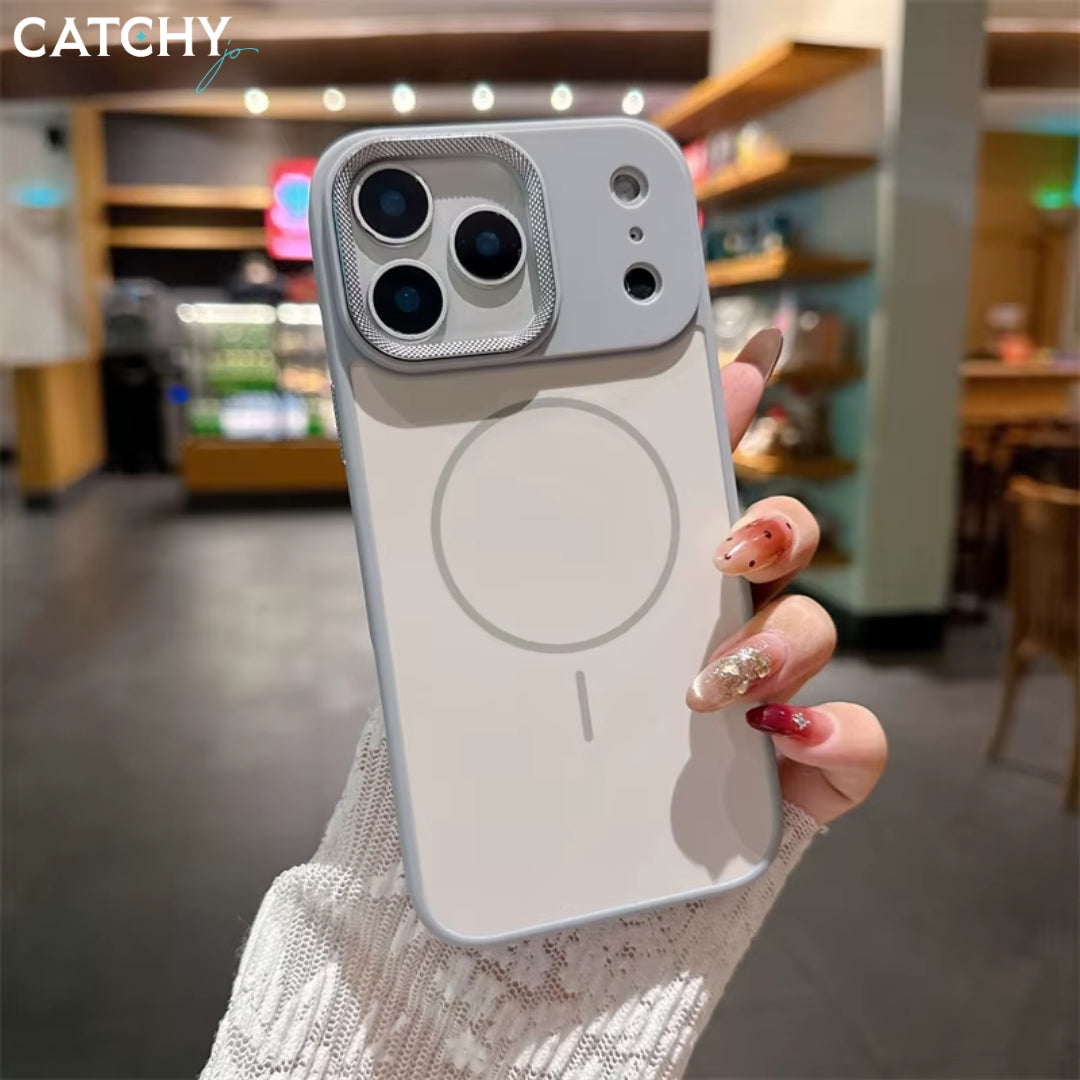iPhone Skin Magnetic Lens Drill Pattern Case