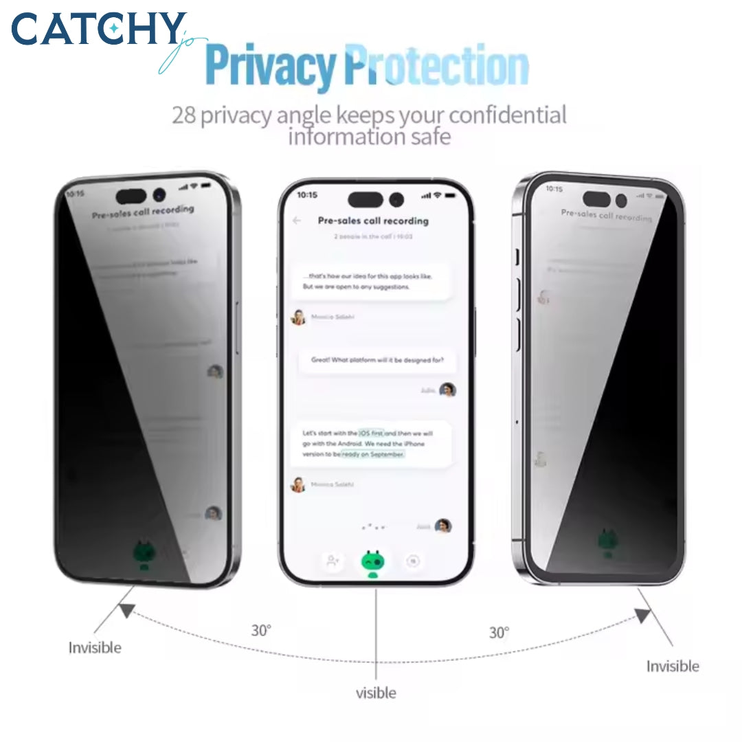 BLUEO iPhone Privacy Matte Screen Protector