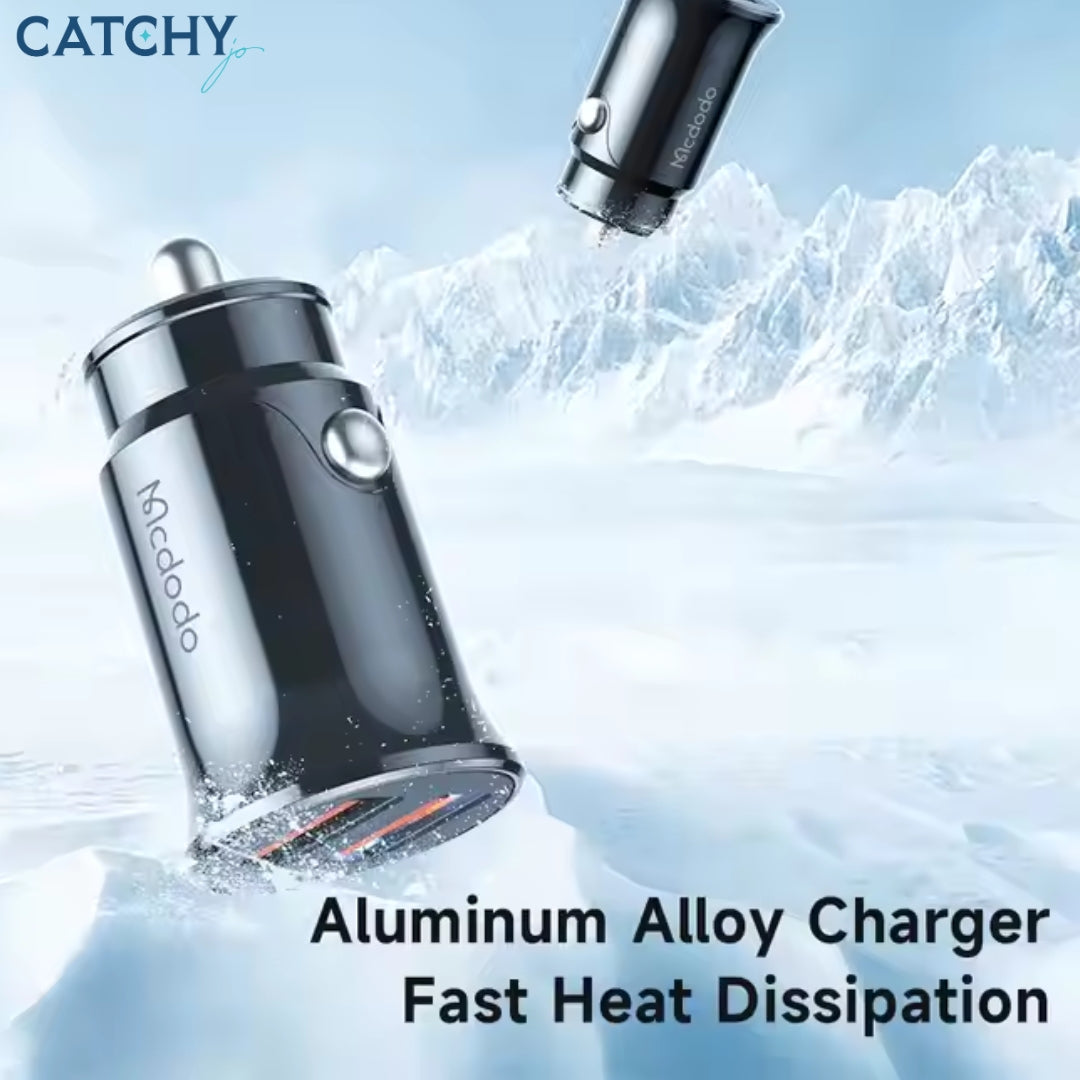MCDODO 2 Ports Fast USB Car Charger (12W)