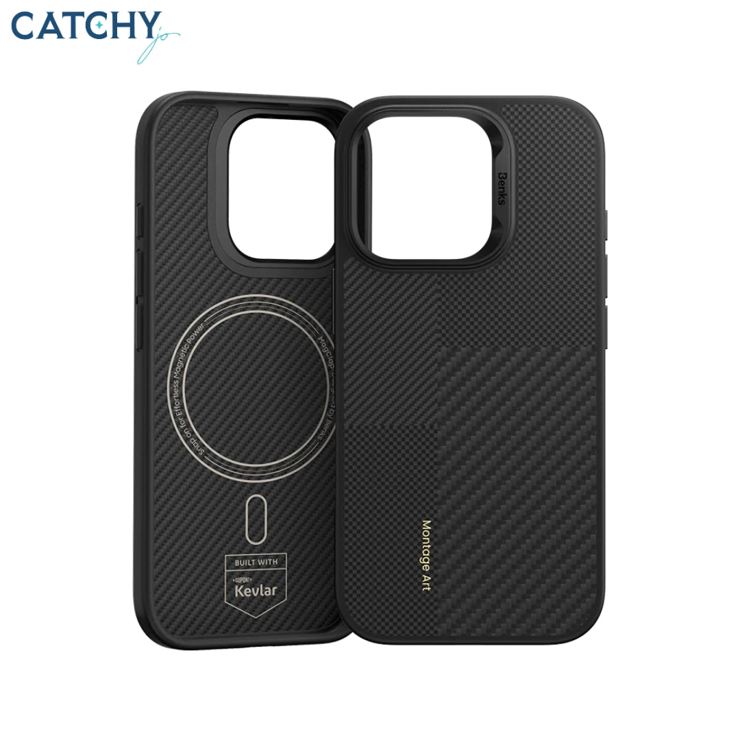 Benks Montage ArmorPro Case built With Kevlar | iPhone 16 Pro | iPhone 16 Pro Max Benks Montage ArmorPro Case built With Kevlar | iPhone 16 Pro | iPhone 16 Pro Max