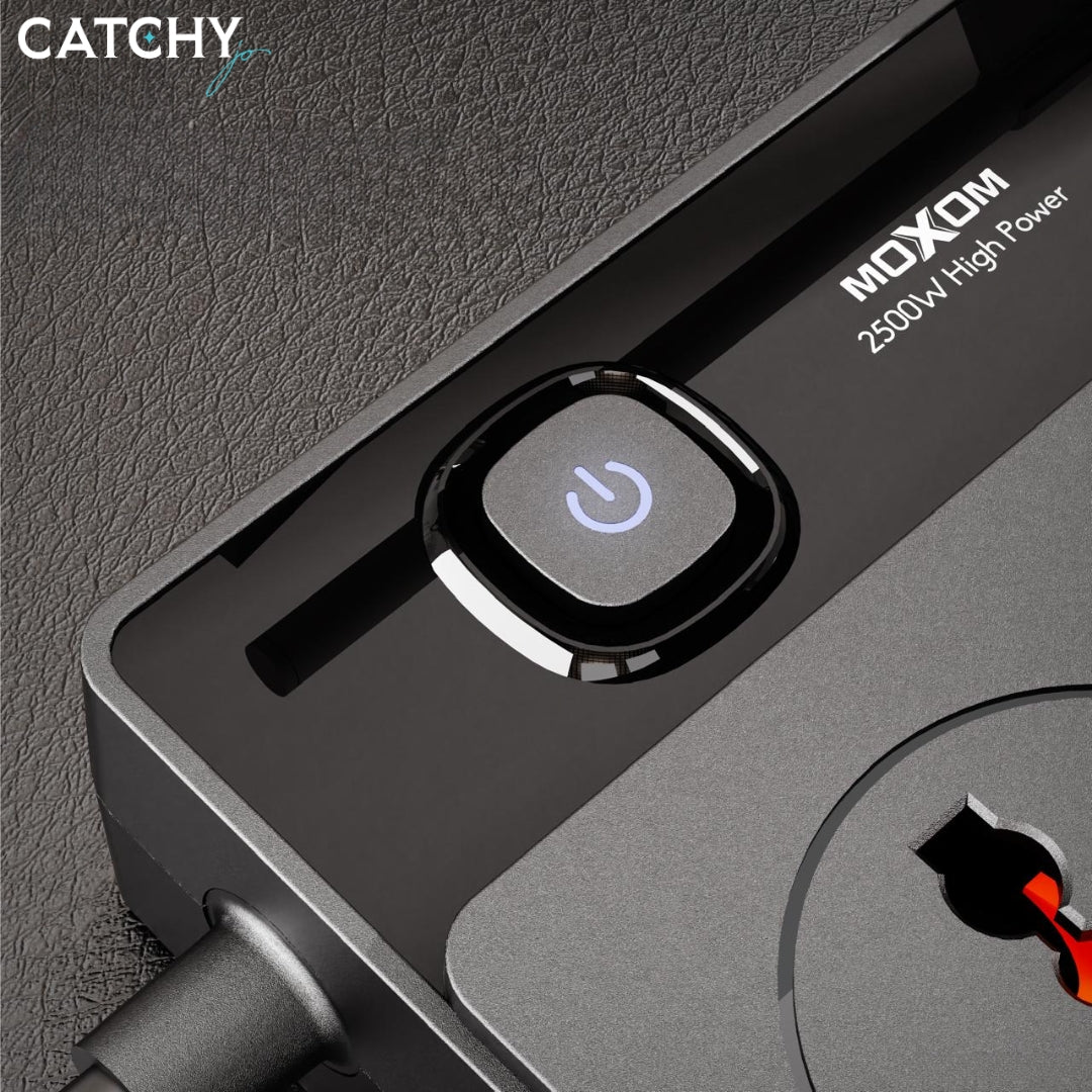 Moxom 9-in-1 Multi-Function 2M Power Strip (2500W)