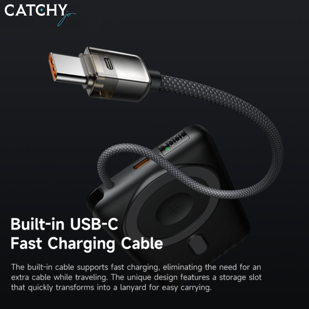 MCDODO 632 Digital Display Magnetic Power Bank With USB-C Cable (10000mAh)