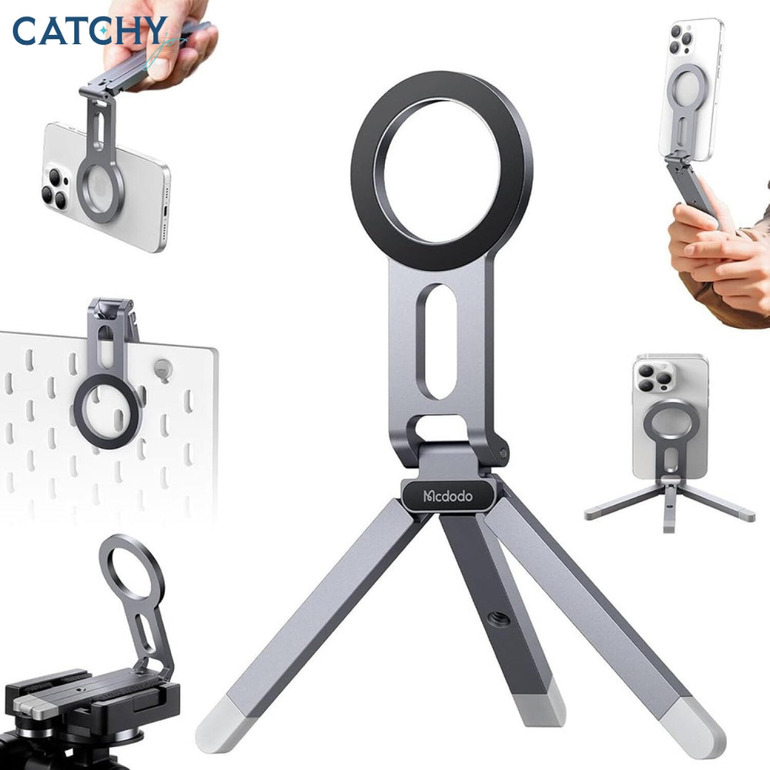 MCDODO Triangle Mobile Foldable Magnetic Phone Stand