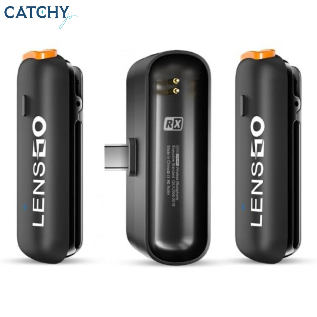 LENSGO 518C Mini Wireless Lavalier Microphone | Type-C | Lightning | Min For Camera LENSGO 518C Mini Wireless Lavalier Microphone | Type-C | Lightning | Min For Camera