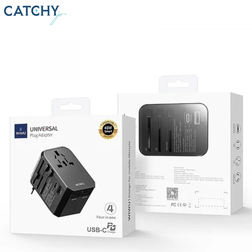 WIWU UA-304 4 IN 1 Universal Plug Adapter