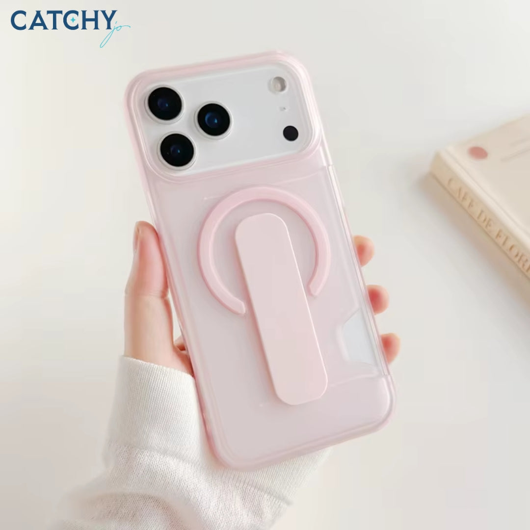 Card Slot Magnetic Shockproof Transparent iPhone Case