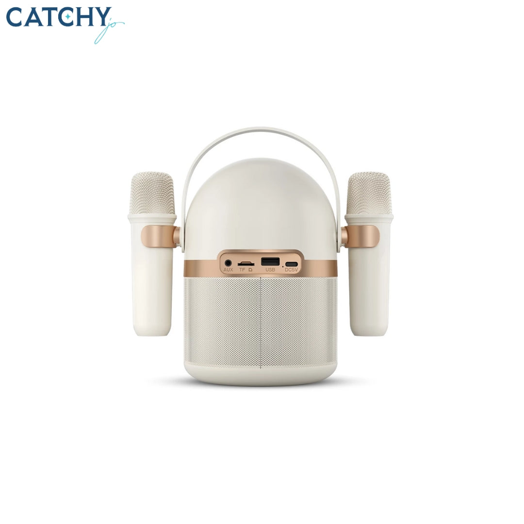 Philips TAS2508 Wireless Speaker With 2 handy Karaoke Microphones