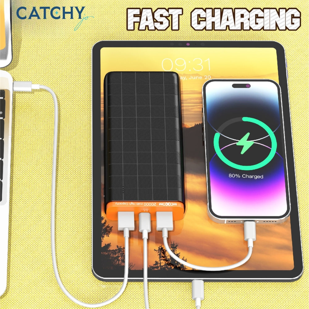 باور بانك LED Moxom Grain بسعة 10000mAh