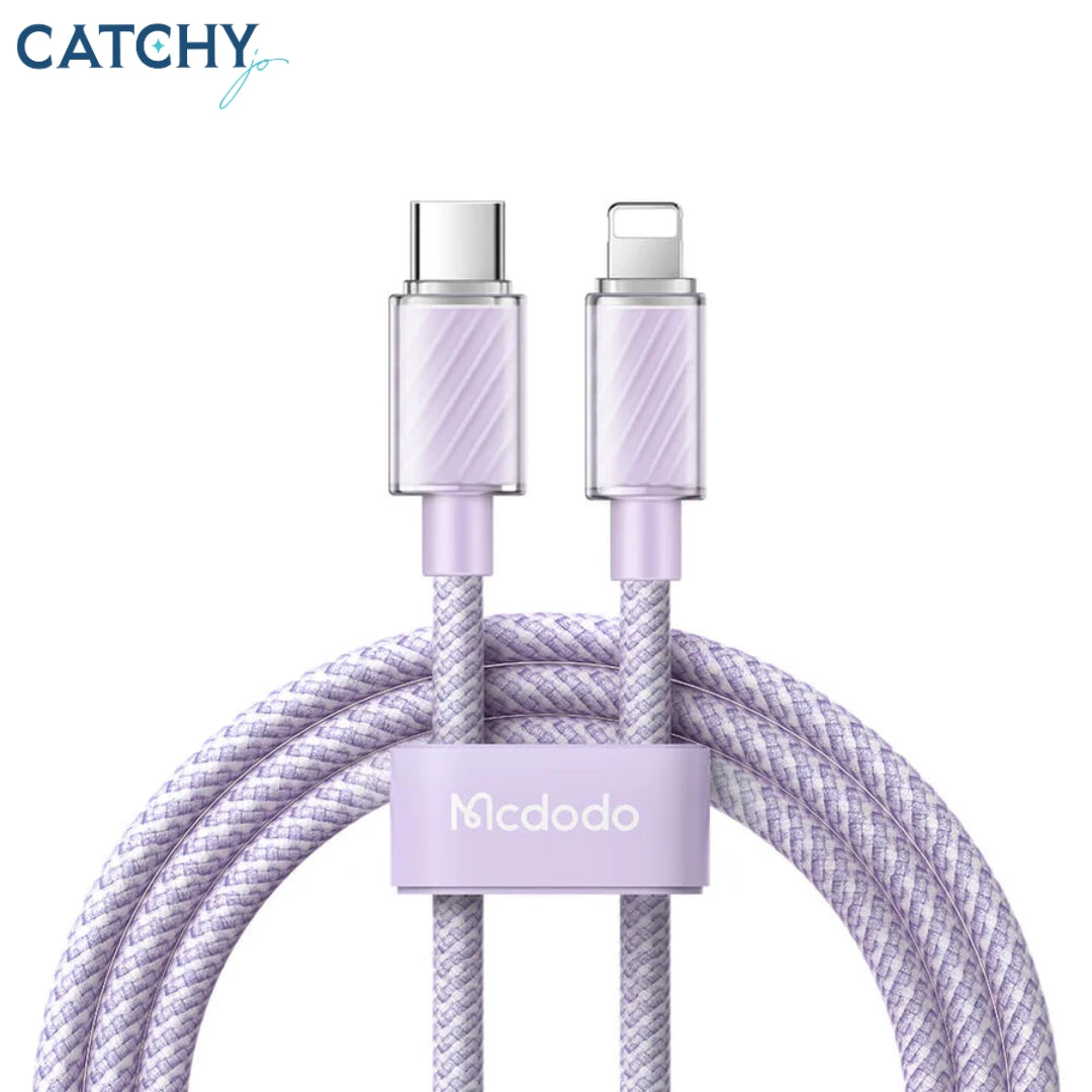 MCDODO Dichromatic Series Type-C to Lightning Cable  (36W)