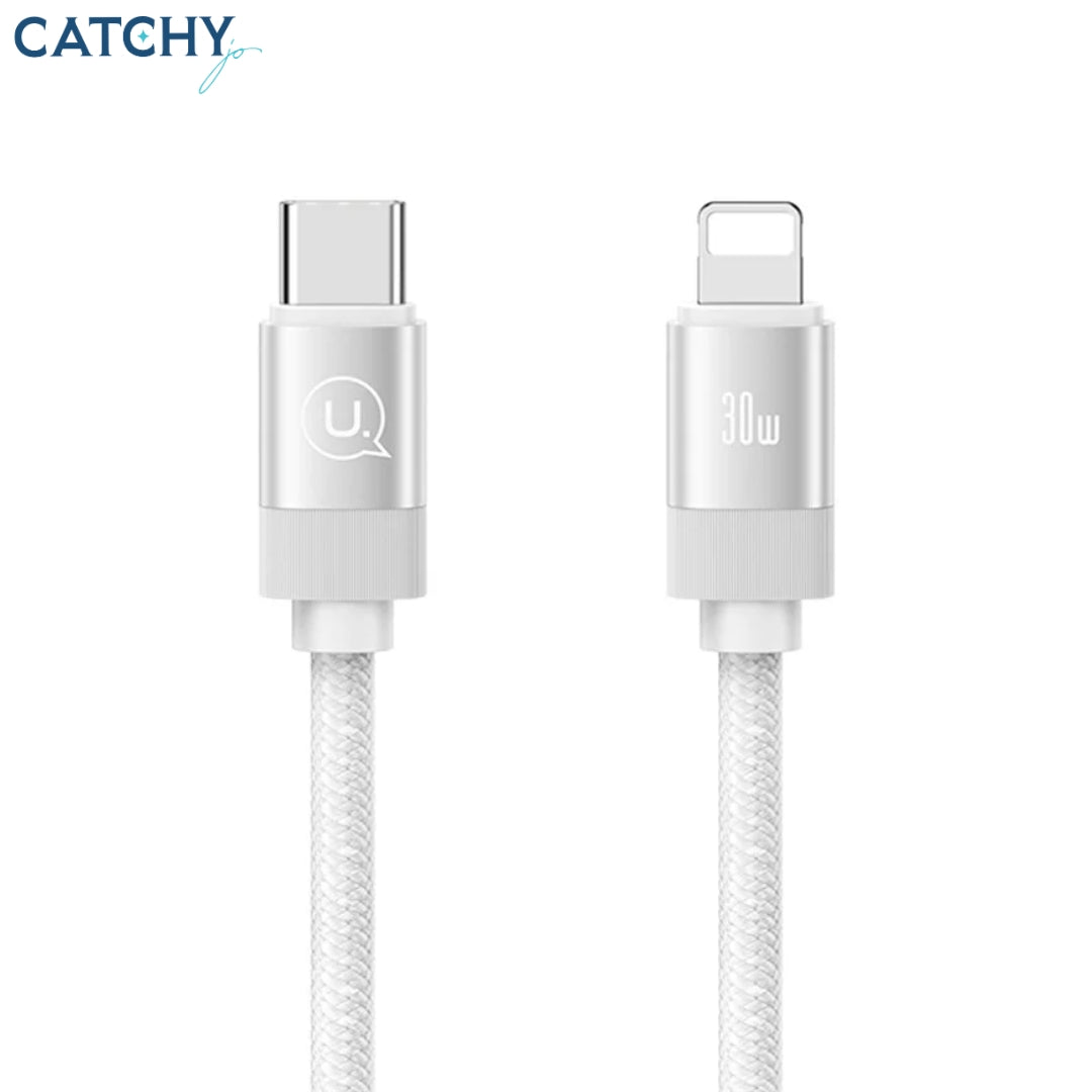 USAMS SJ705 Magnetic Data Cable Type-C To Lightning 1M (30W)