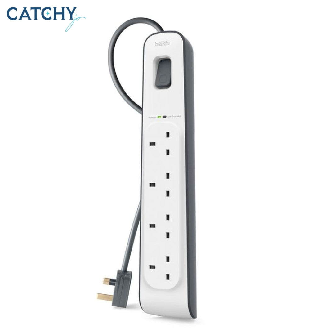 BELKIN 4 Outlet Surge Protection Strip With Power Cord (2M)