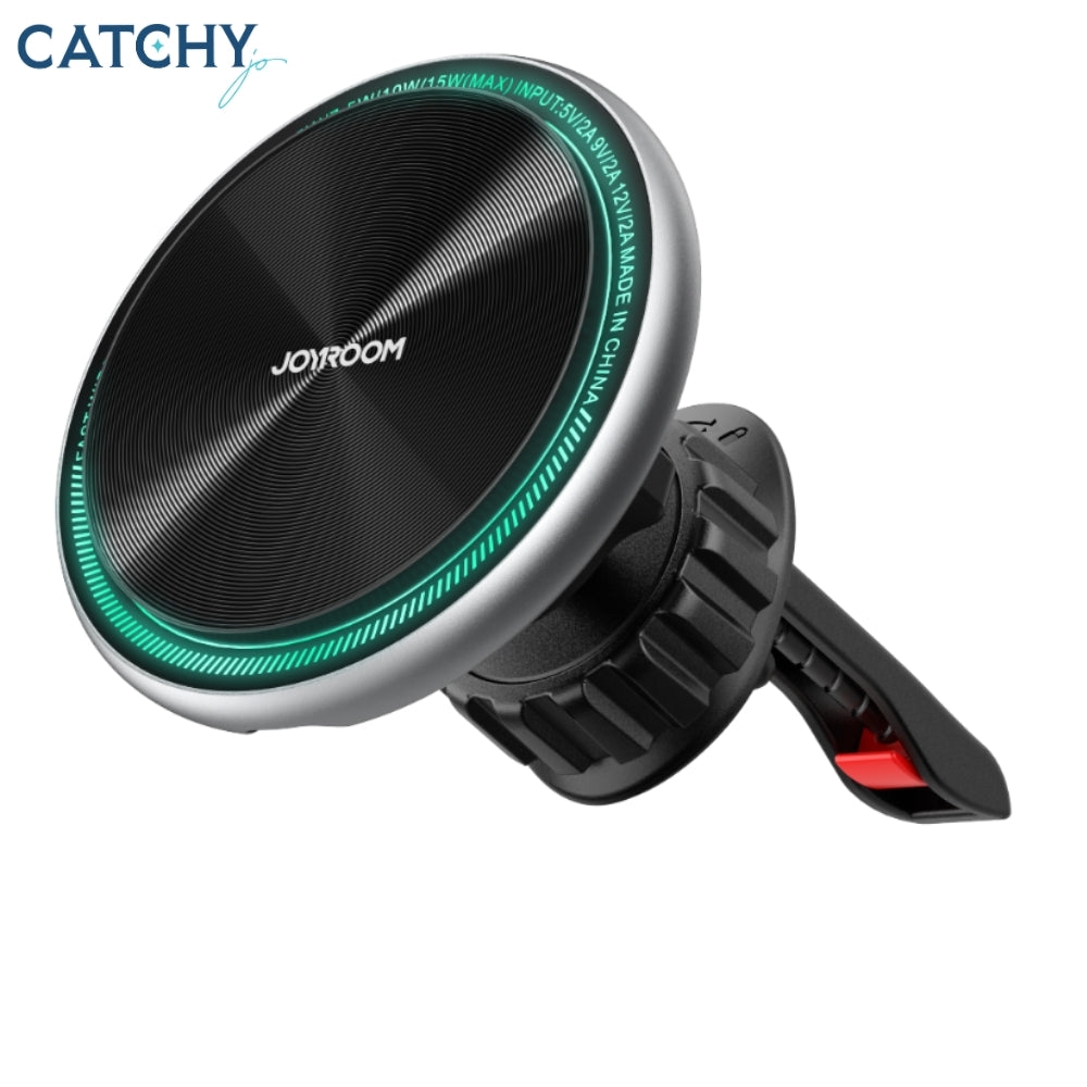 JOYROOM ZS290 Magnetic Wireless Car Charger Holder With LED Letter Ring(15W)