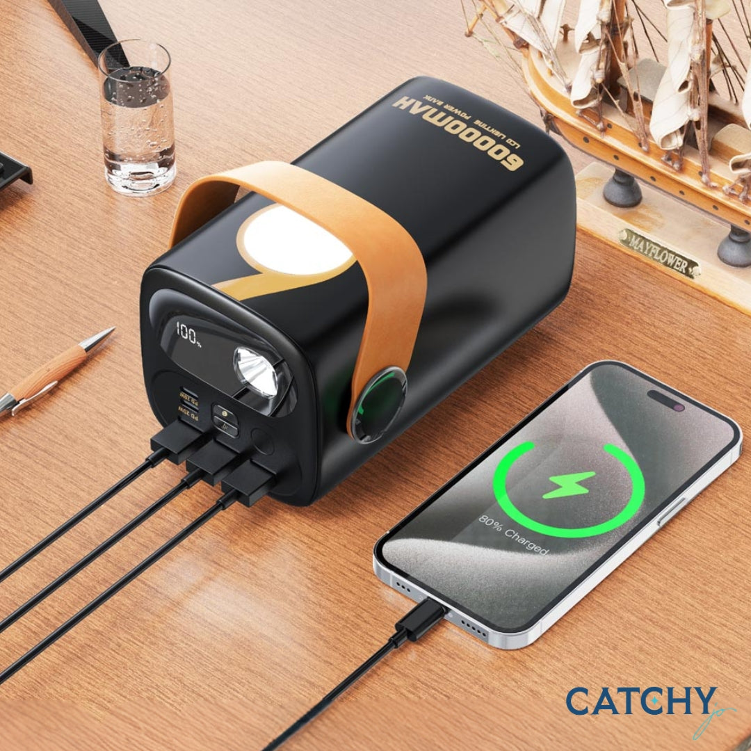 Moxom MX-PB131 Power Bank With LED Flashlight & Digital Display (60000mAh) Moxom MX-PB131 Power Bank With LED Flashlight & Digital Display (60000mAh)