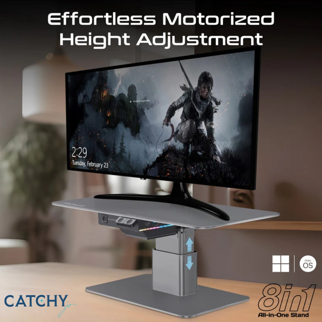 PROMATE Raizer Monitor & Laptop Stand With Built-In USB Hub