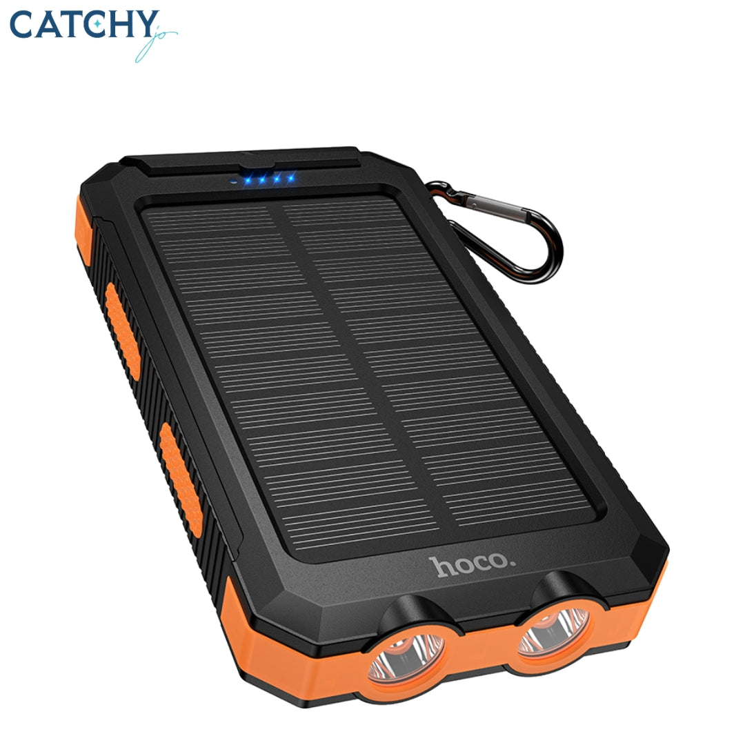 HOCO J164 Platinum Dual Light Solar Power Bank (8000mAh)