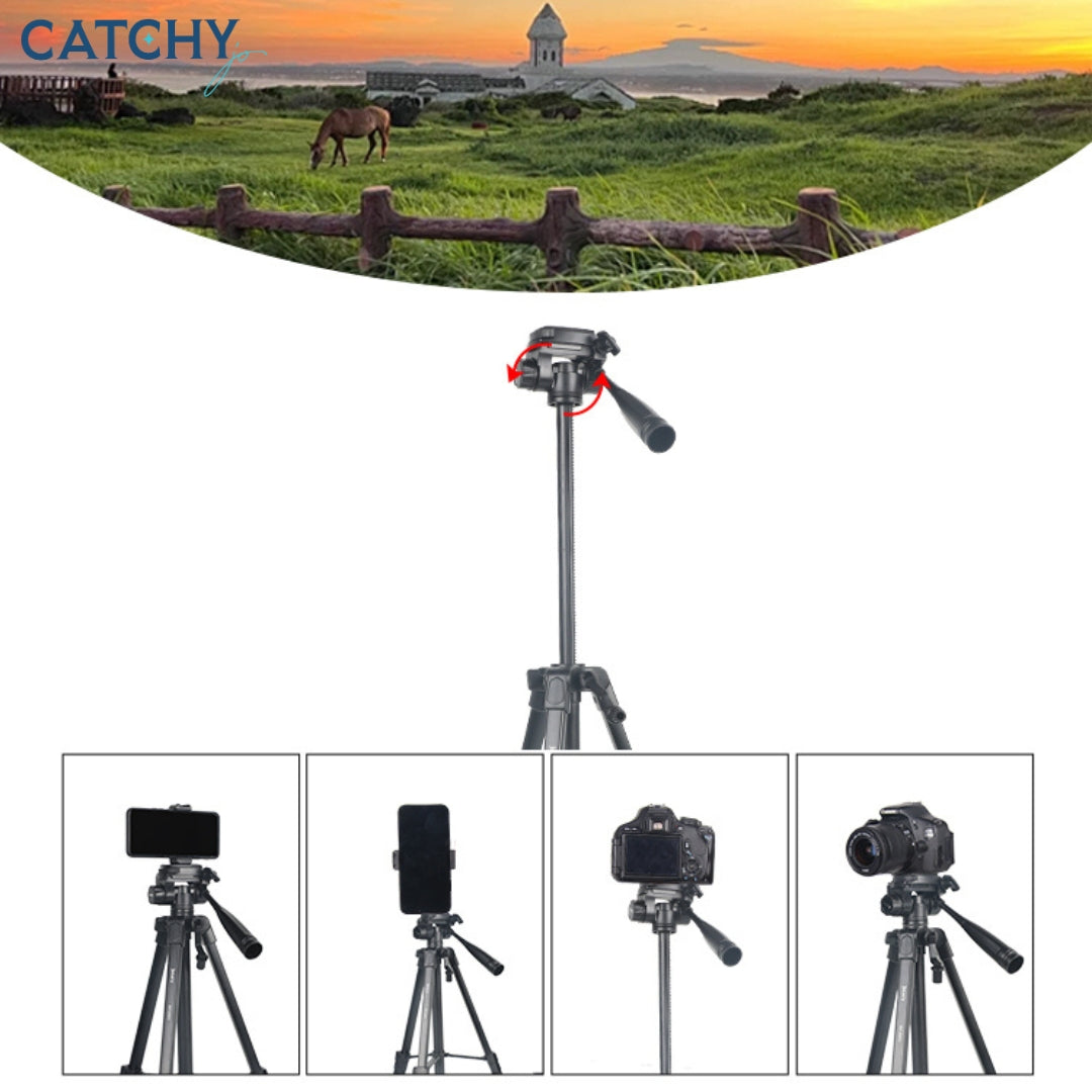 JMARY KP-2201 Tripod with Pan Head and Ring Light Head (1.7M) JMARY KP-2201 Tripod with Pan Head and Ring Light Head (1.7M)
