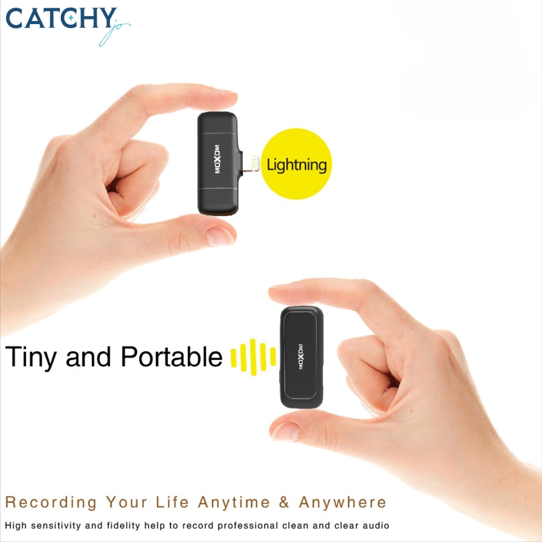 Moxom MX-AX65 Lightning Dual Noise Reduction Wireless Microphone