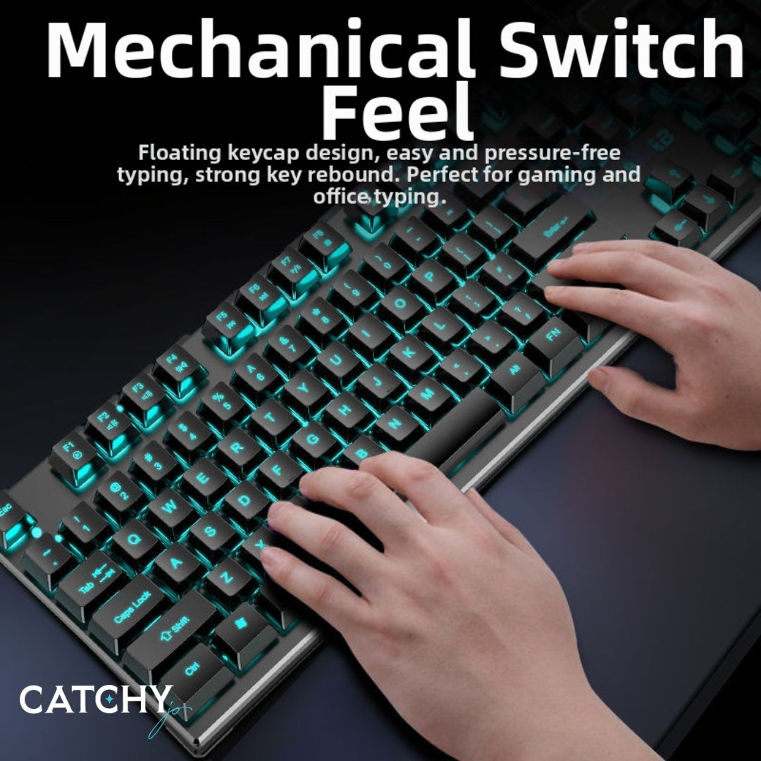 Wired Mechanical Gaming Laser Keyboard