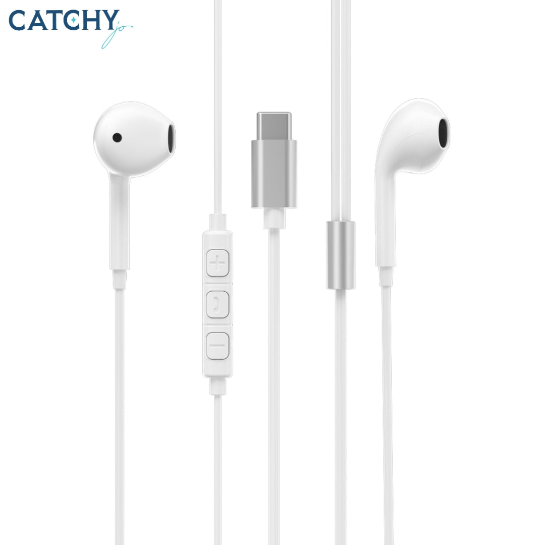 Powerology Stereo USB-C Earphones (1.2M)