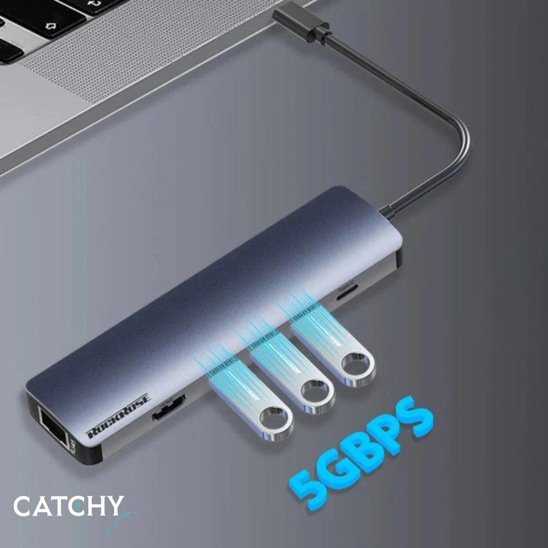 ROCKROSE Infinity 08 Type-C 8 Ports Hub