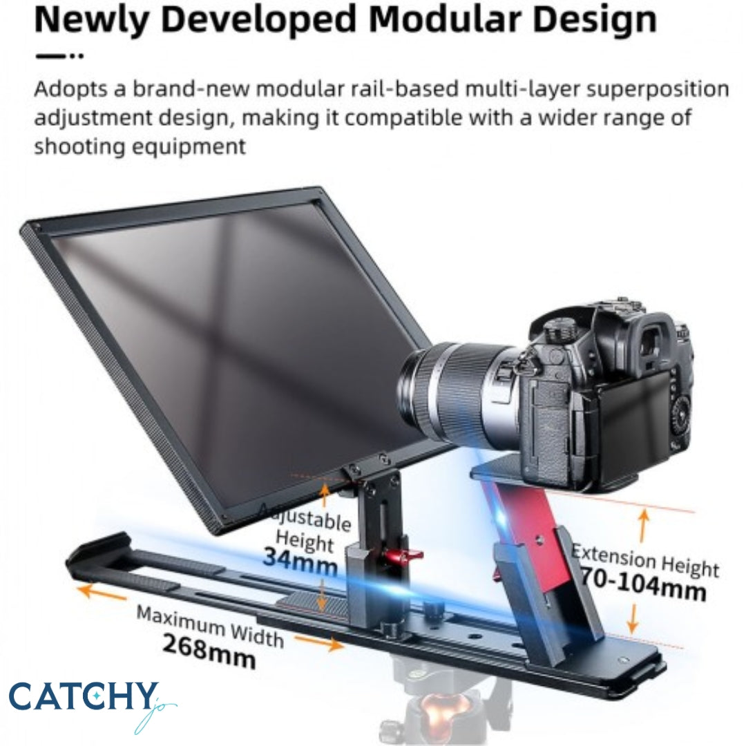 Desview T12S 12.9" Portable Large Screen Teleprompter With Remote Control