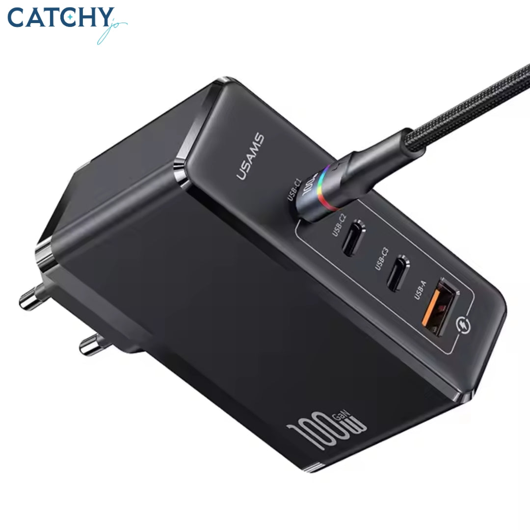 USAMS CC163 4 Ports Fast Charging Adapter (100W)