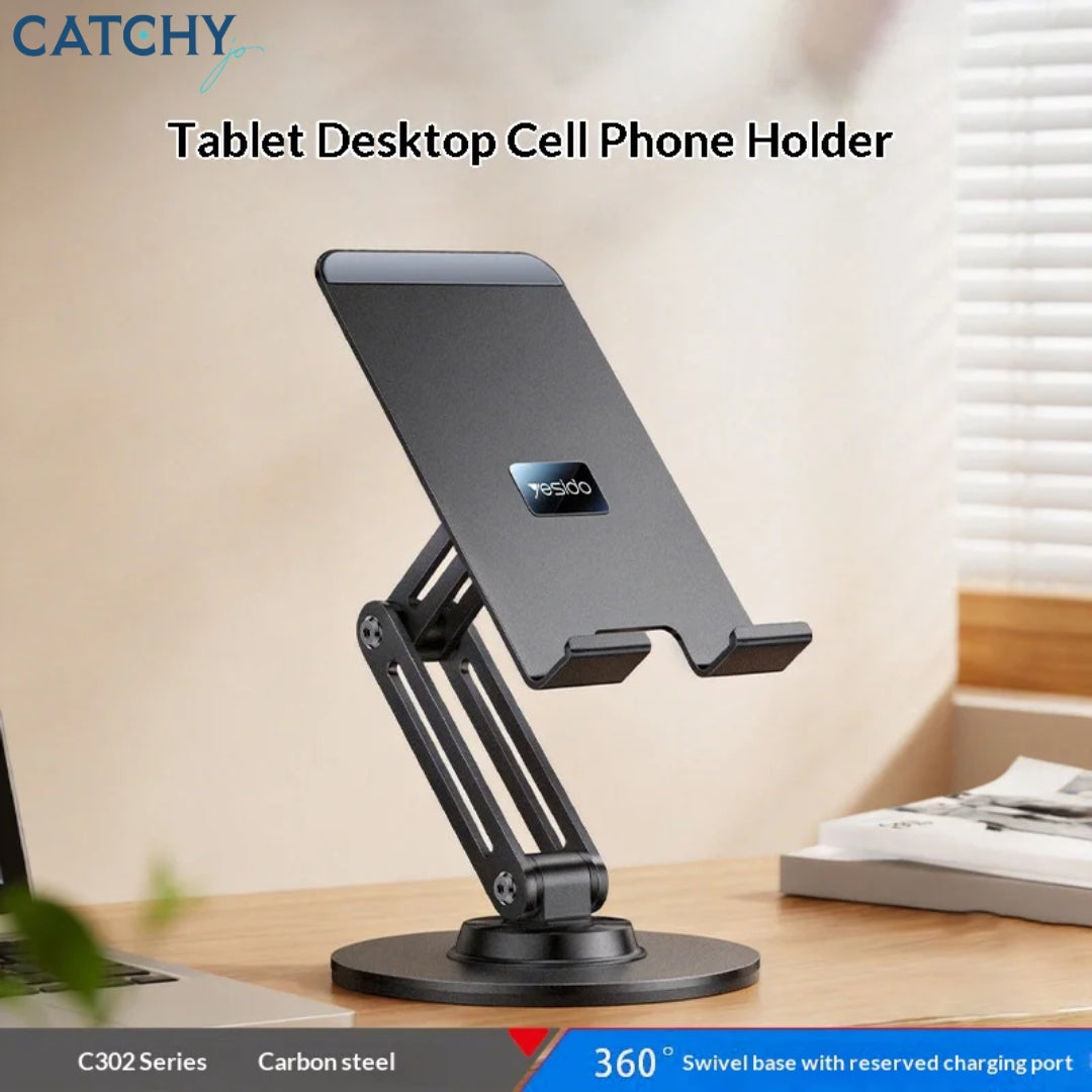 YESIDO C302 Desktop Tablet Stand 360 Degree Rotation