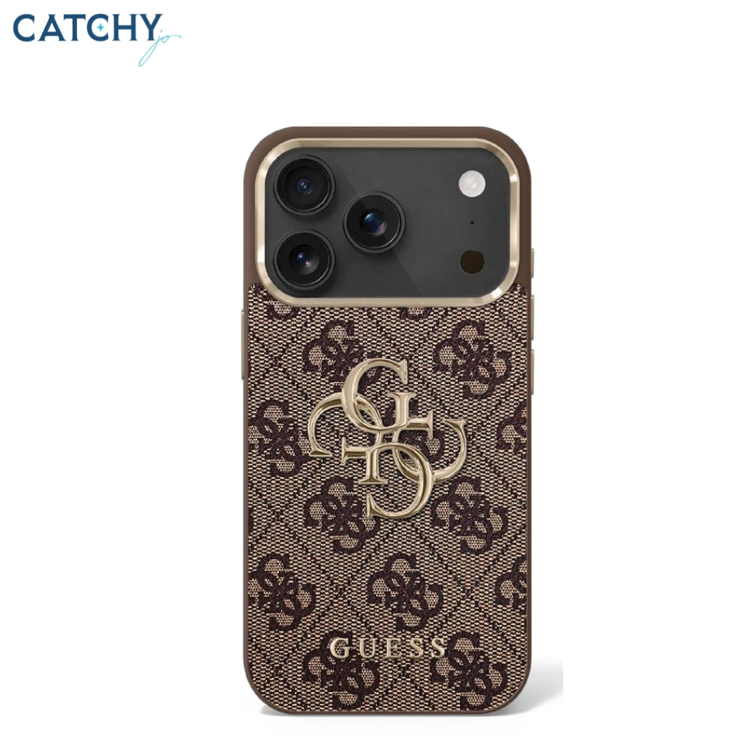 GUESS iPhone Classic MagSafe Leather Case