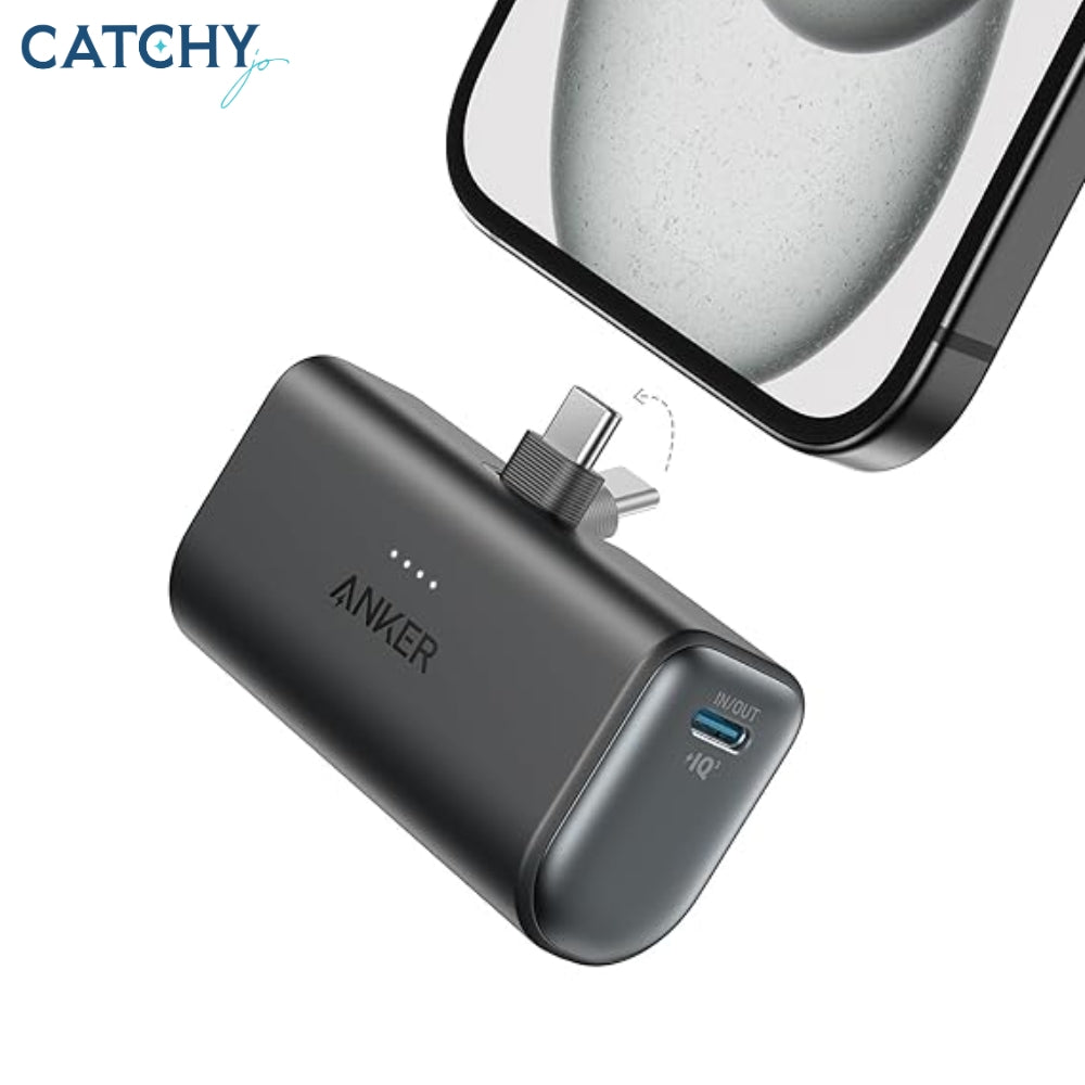 بنك طاقة نانو Anker بموصل USB-C مدمج 22.5W (5000mAh)
