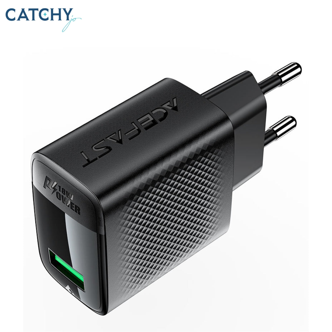 ACEFAST A90 Fast Charge USB-A EU Wall Charger (18W)