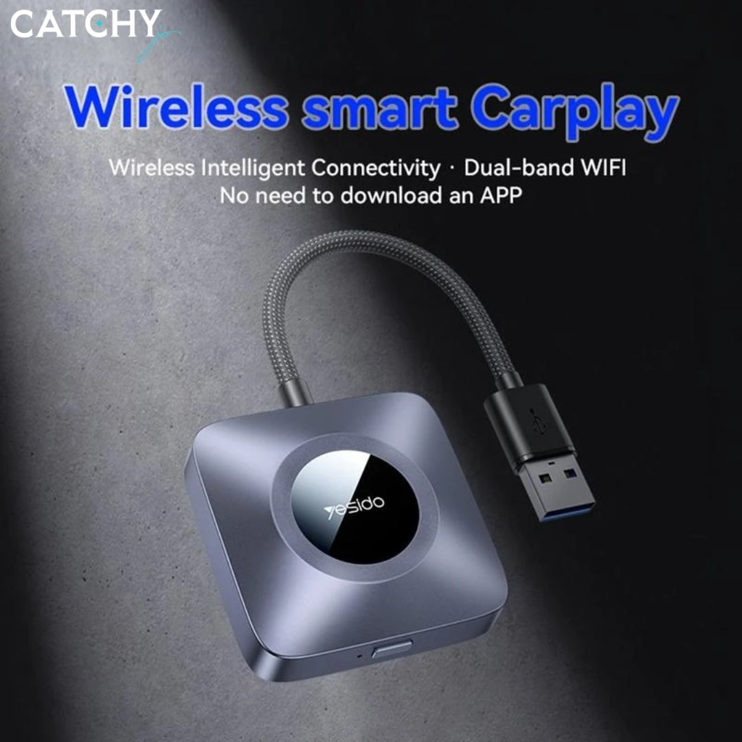 YESIDO KM23 Wired To Wireless CarPlay Adapter