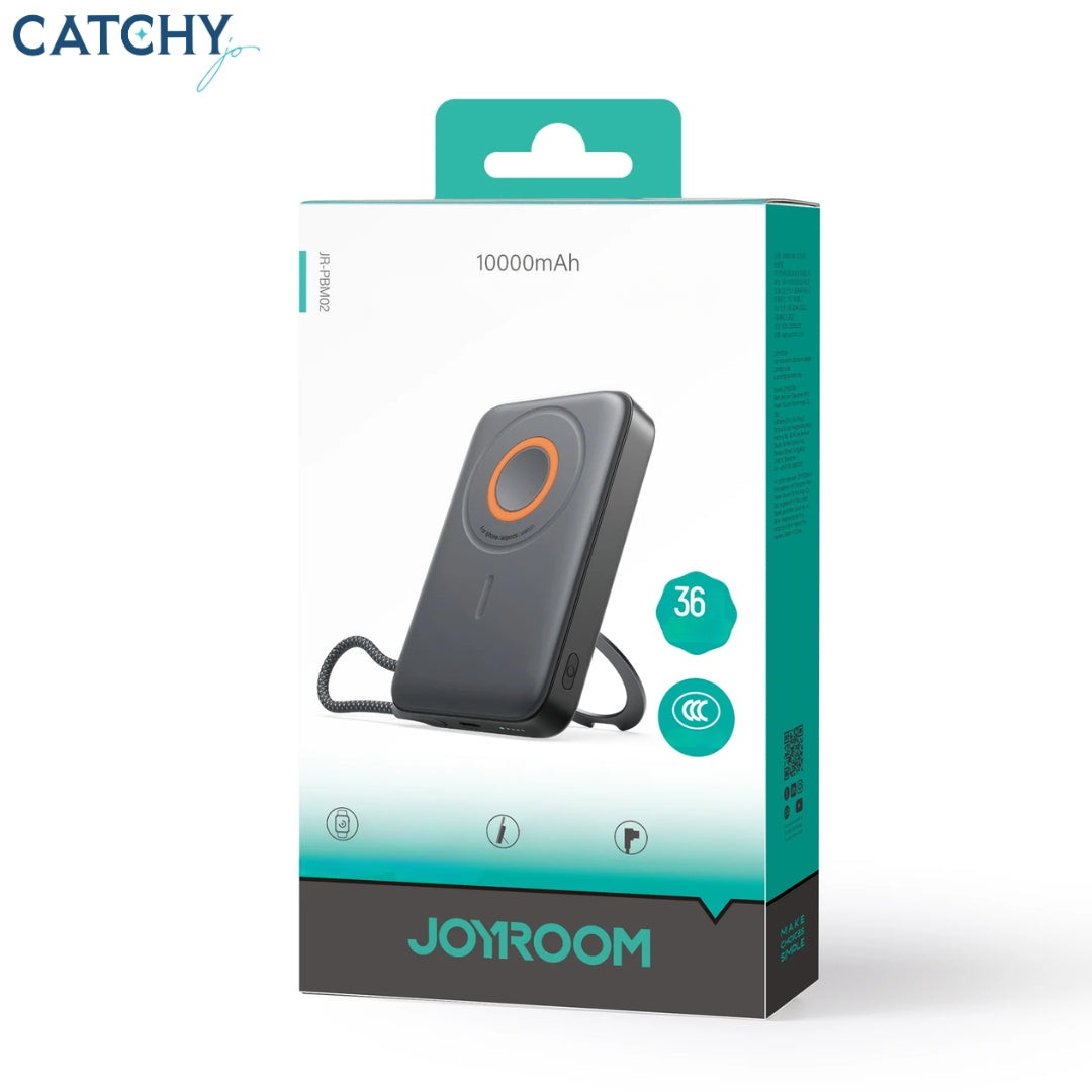 JOYROOM JR-PBM02 شاحن محمول مغناطيسي 3 في 1 (10000mAh)