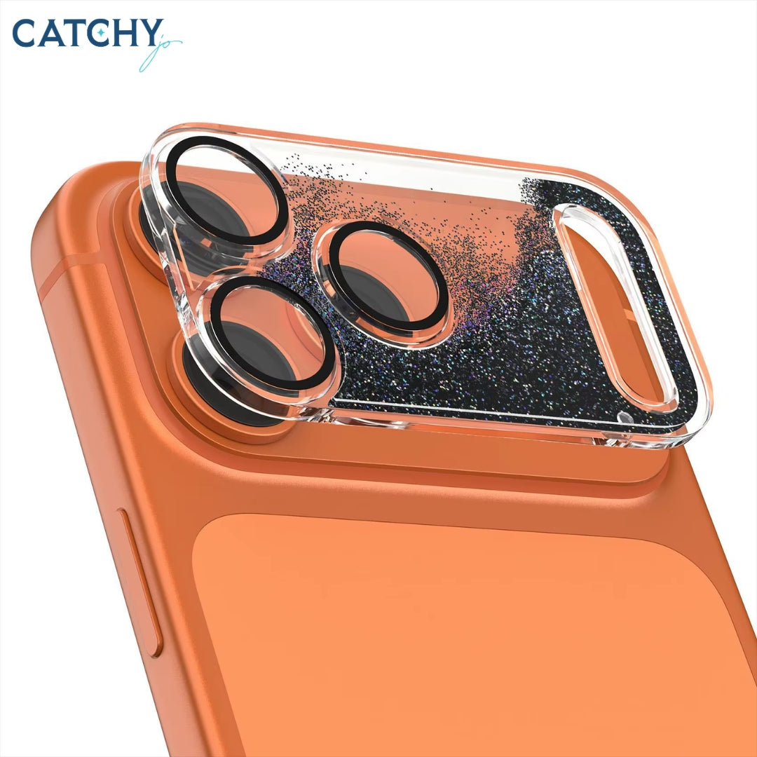 iPhone Sparkling Powder Flowing Sand Phone Lens Protective