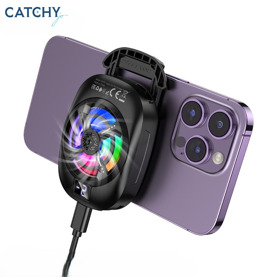 HOCO GM76 Mobile Phone Cooler with RGB & LED Display