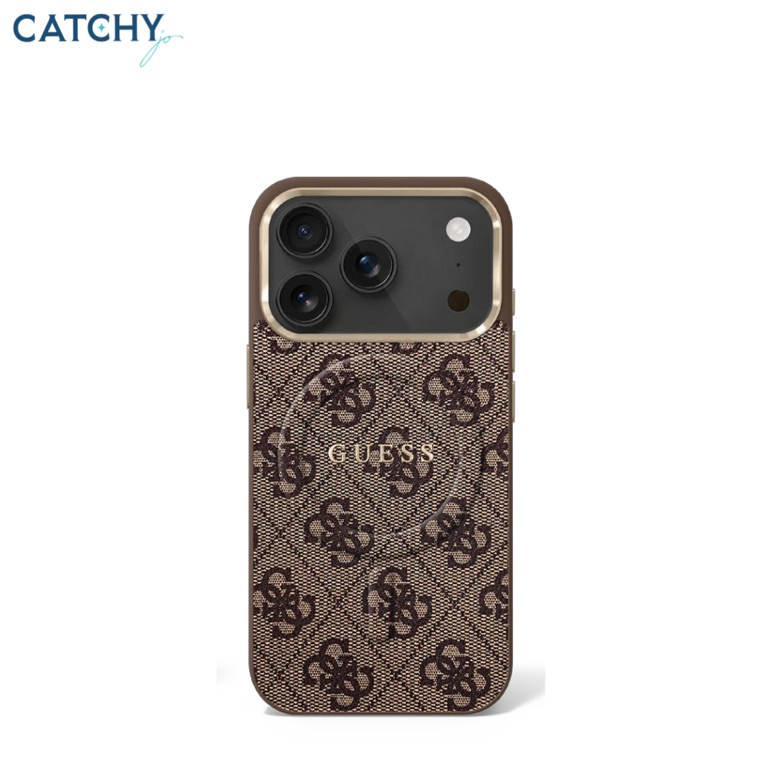 GUESS iPhone 4G Leather Metal Hardware Case