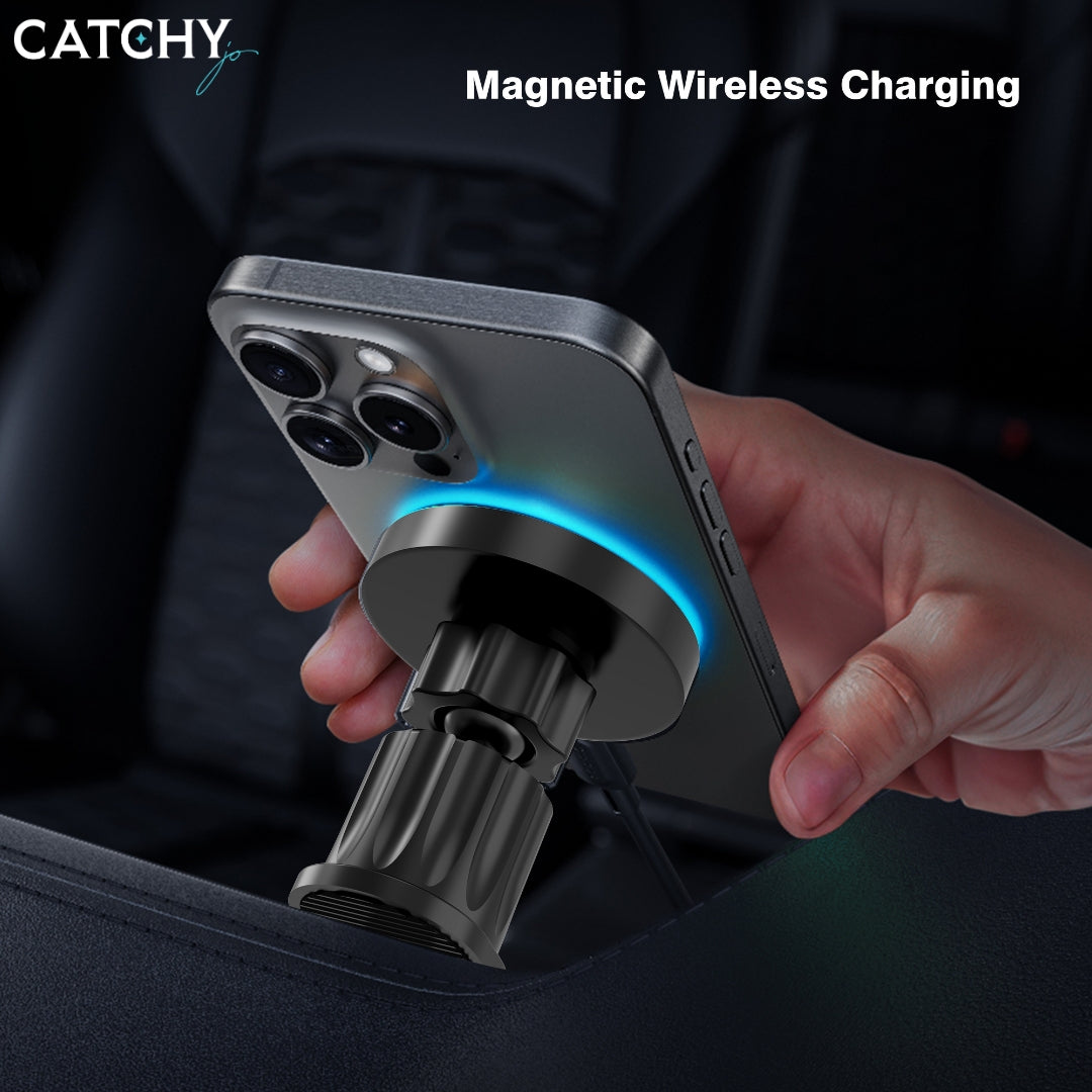 LITO LT-W04 Magnetic Wireless Charger Car Phone Holder (15W)
