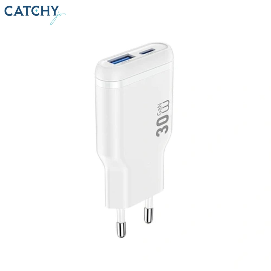 WiWU Wi-G033 Essen Slim Ultra-Compact GaN Charger (30W)