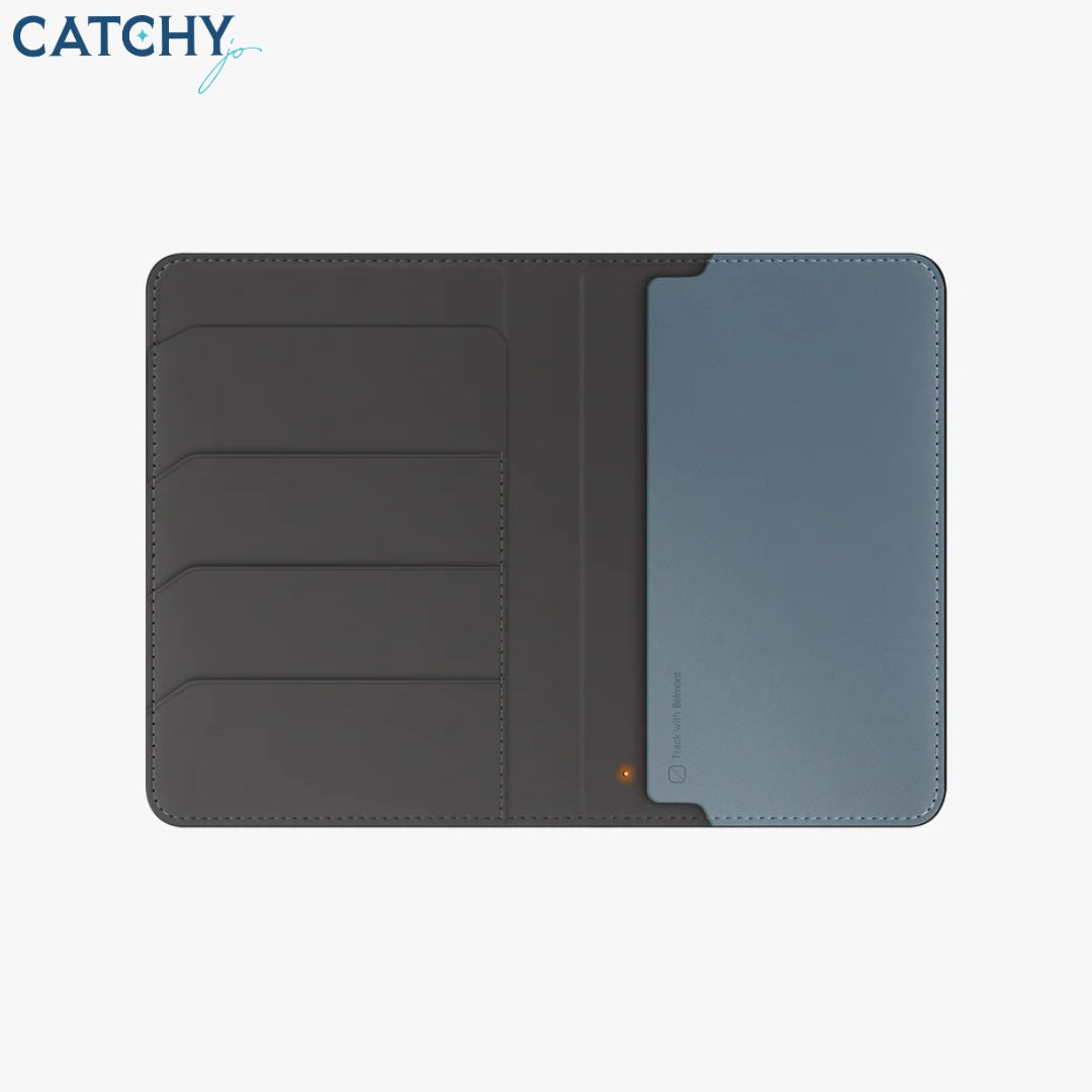 UNIQ Belmont Find My Vegan Leather Passport Holder