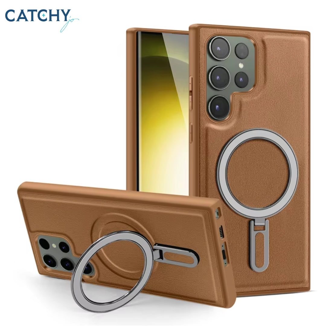 Samsung Vintage Leather Magnetic Case