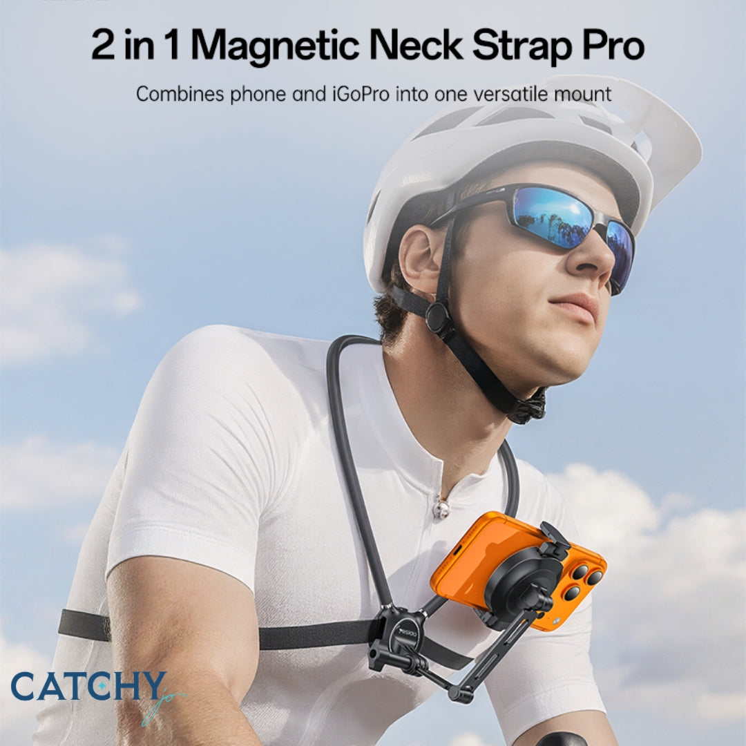 YESIDO C232 360 Rotatable Magnetic Neck Mount Phone Holder